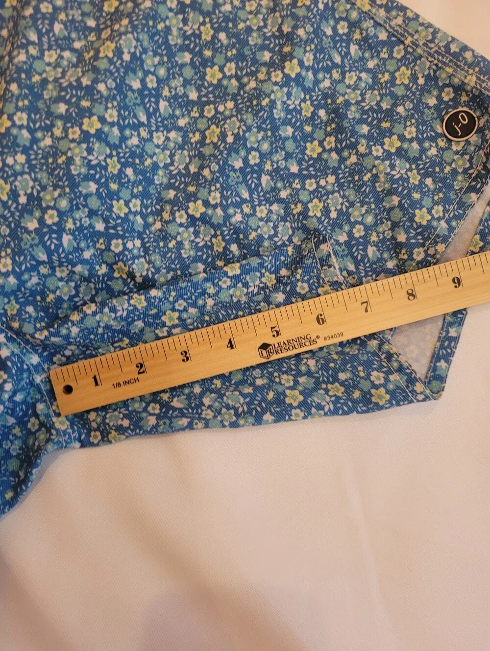 Johnnie-O Men's Tyndall Ripride Blue Floral Swim Trunks Large